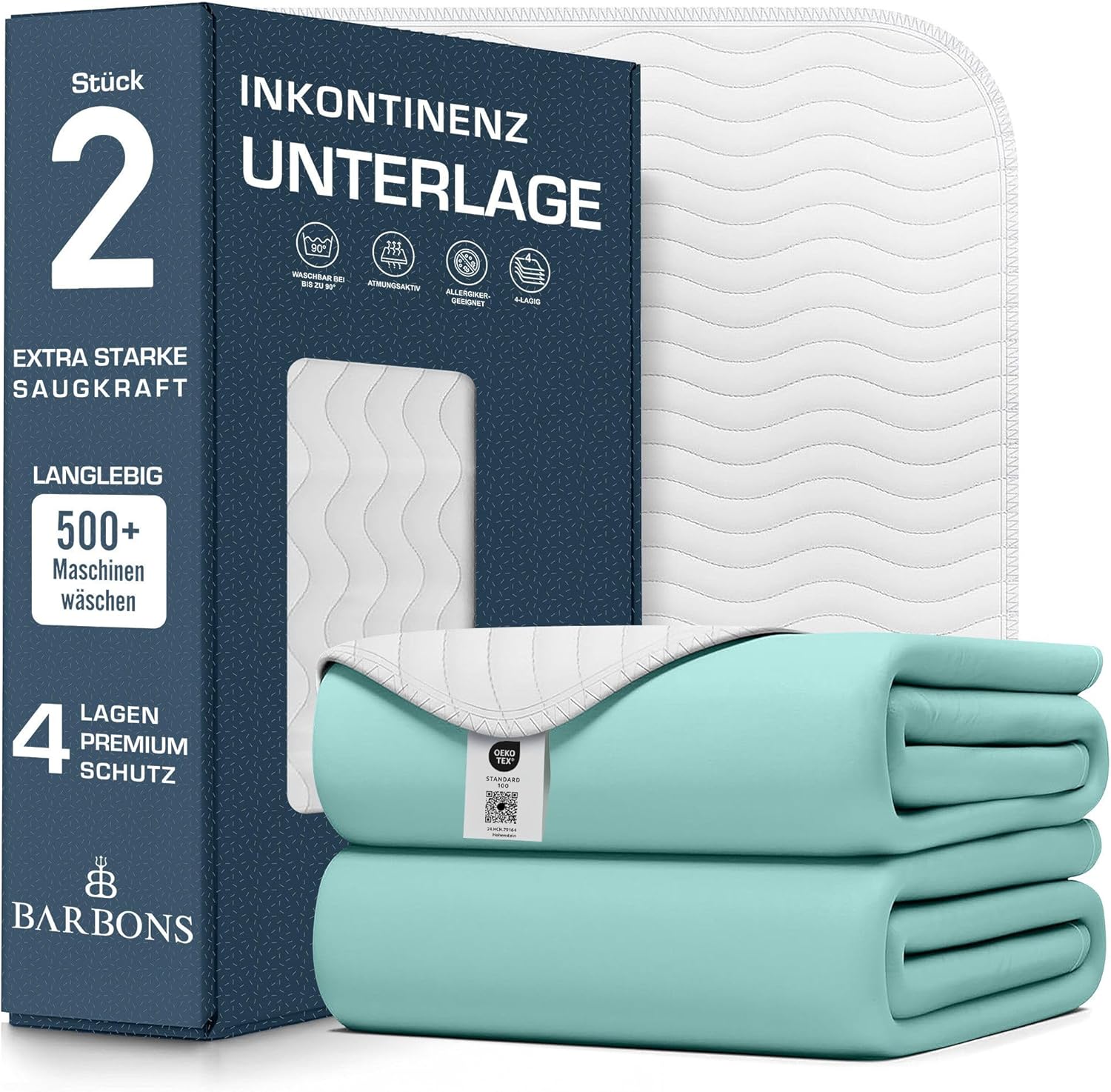 Barbons - Inkontinenzunterlage - waschbar Matratzenschutz