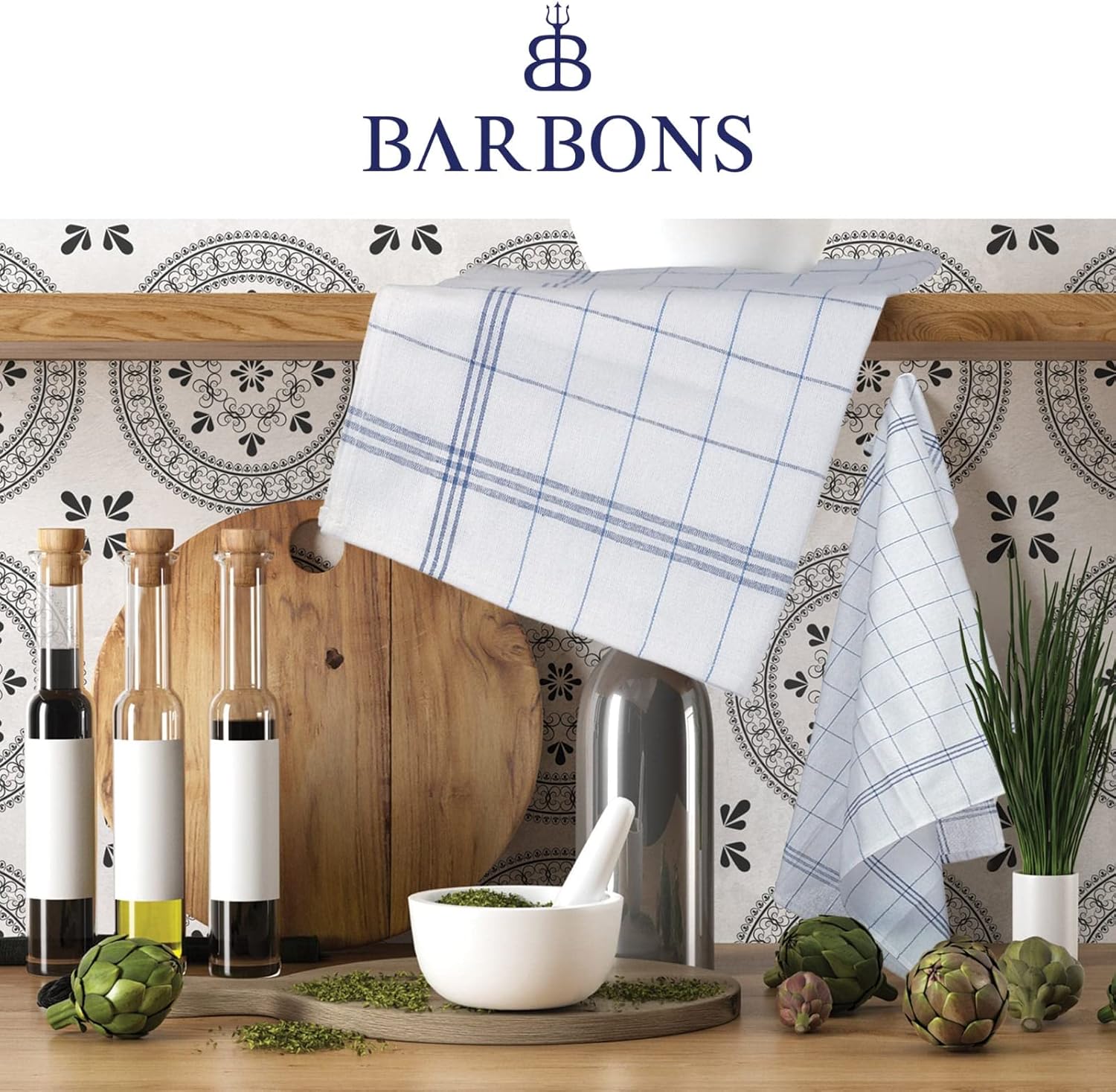 Barbons - Geschirrtuch - Klassik - 100% Baumwolle