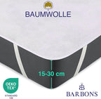 Barbons - Matratzenschoner - Weiß - Oberfläche aus Baumwolle