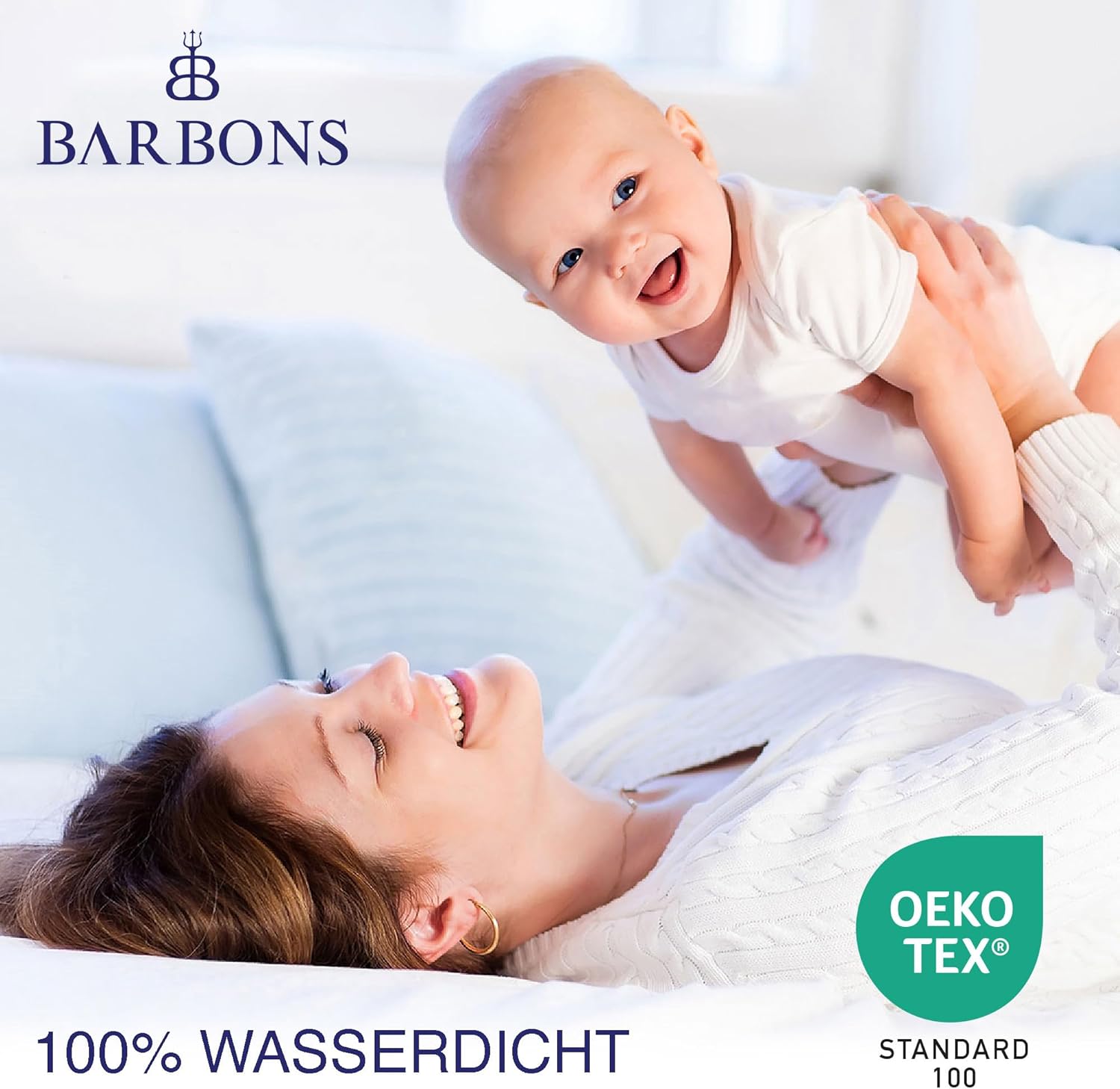 Barbons - Matratzenschoner - Weiß - Oberfläche aus Baumwolle