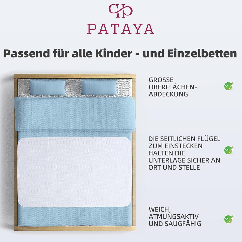 Pataya - Inkontinenzunterlage - wasserdichte Matratzenauflage