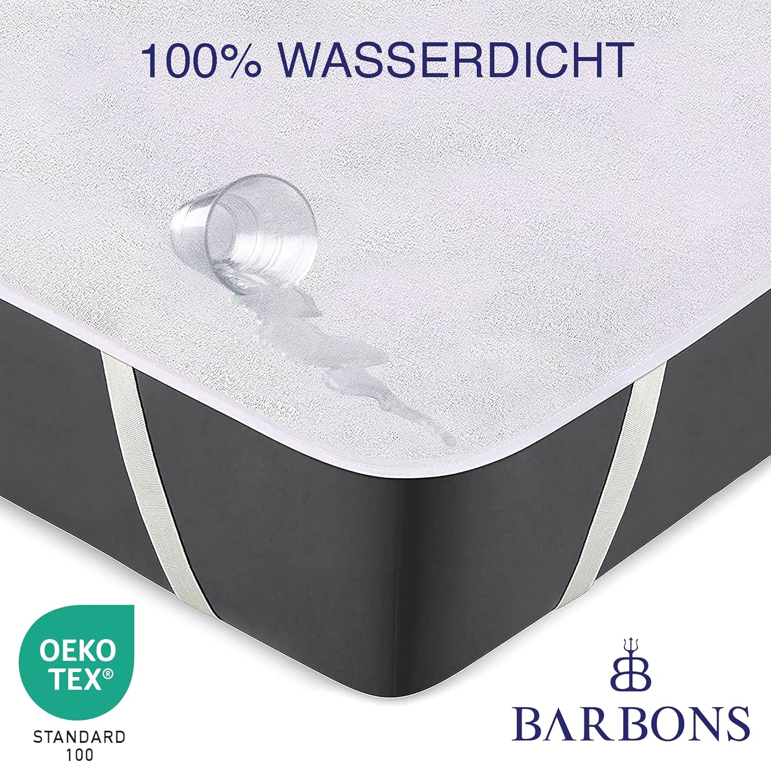 Barbons - Matratzenschoner - Weiß - Oberfläche aus Baumwolle