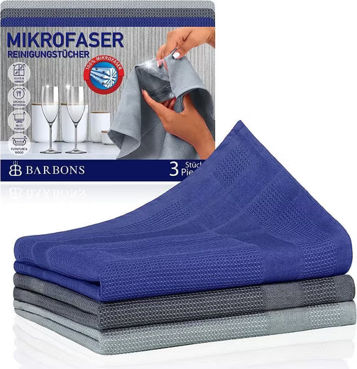 Barbons - Mikrofasertücher - 3er Packung
