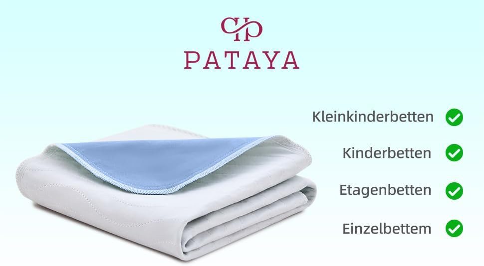 Pataya - Inkontinenzunterlage - wasserdichte Matratzenauflage