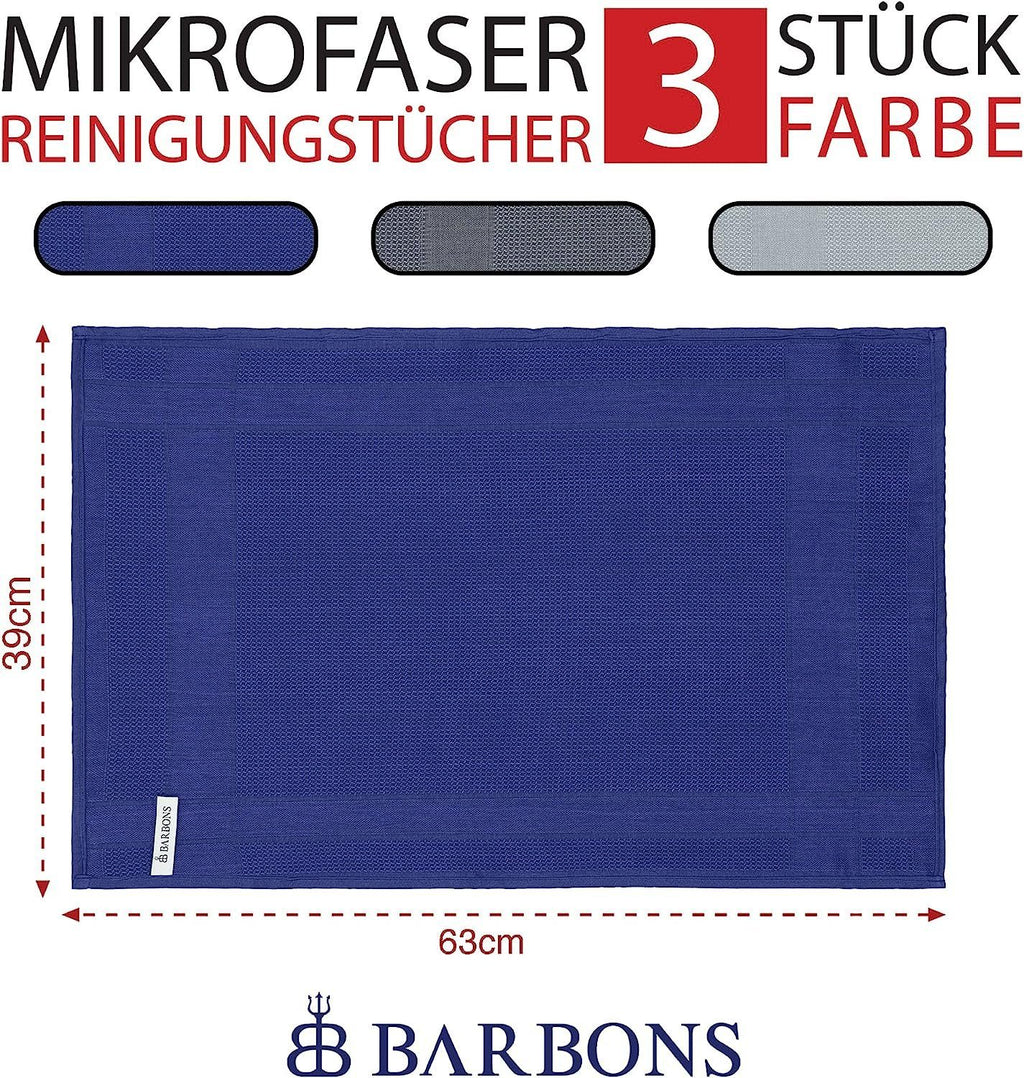 Barbons - Mikrofasertücher - 3er Packung