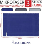 Barbons - Mikrofasertücher - 3er Packung