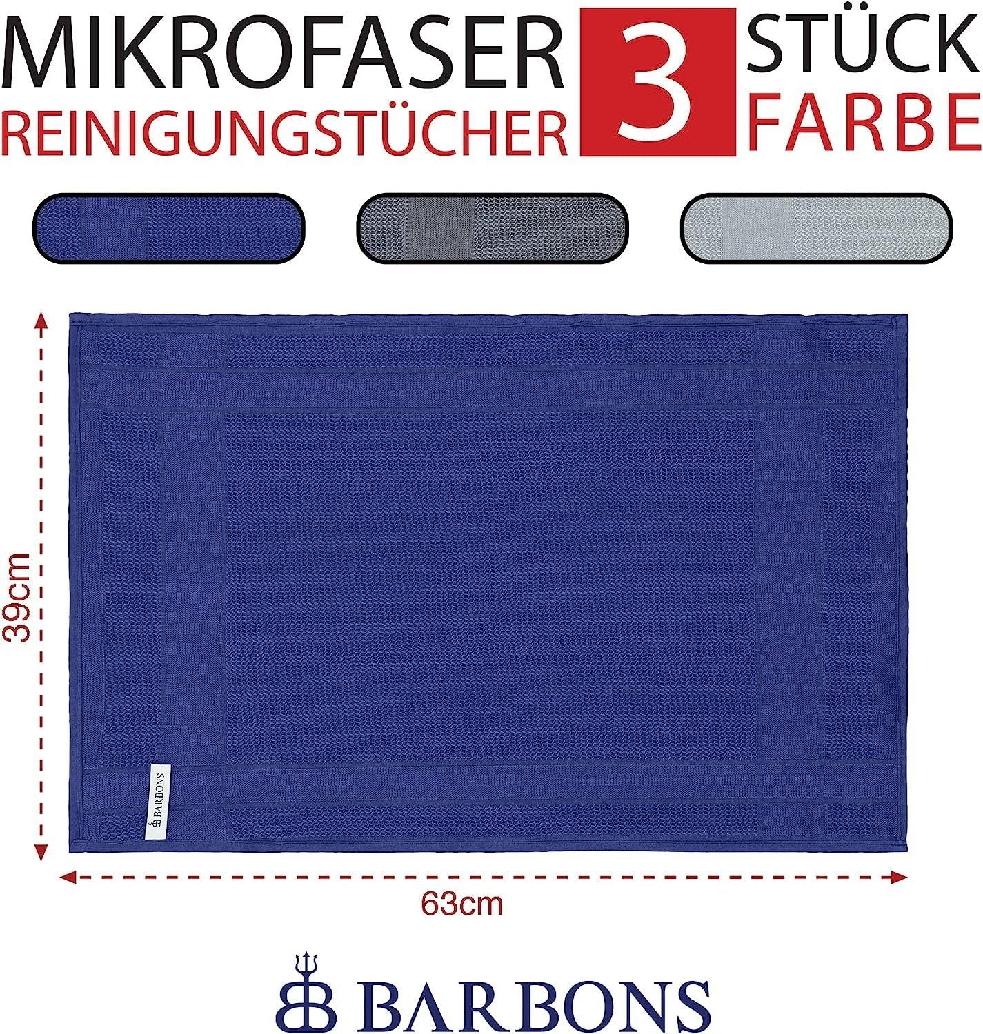 Barbons - Mikrofasertücher - 3er Packung