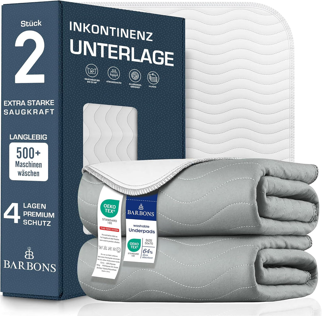 Barbons - Inkontinenzunterlage - waschbar Matratzenschutz