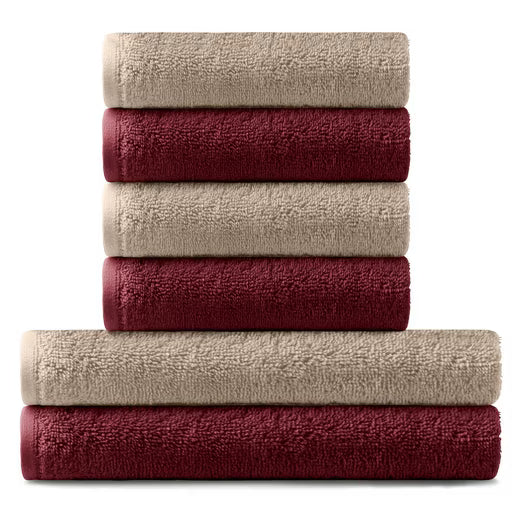 Barbons - Handtuch Set 6-tlg, Badetuch & Badehandtuch